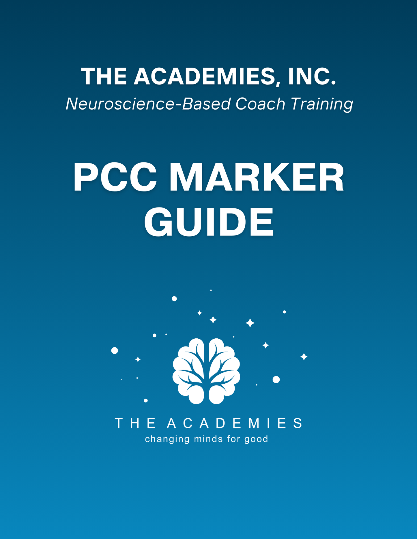 The Academies' PCC Marker Guide